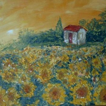 Painting titled "Tournesols" by Jhoerr, Original Artwork