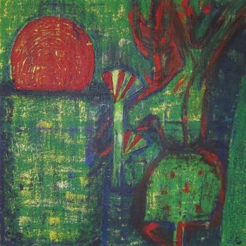 Malerei mit dem Titel "gardenofdreams" von Heidi Hofmann, Original-Kunstwerk, Acryl