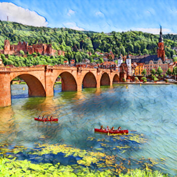 Fotografía titulada "Heidelberg" por Holger Niess, Obra de arte original, Fotografía digital