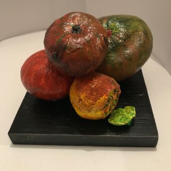 Rzeźba zatytułowany „Fruits de saison” autorstwa Delphine09, Oryginalna praca, Gips