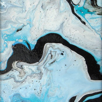 Картина под названием "Peintures Abstraite…" - Holly Anderson, Подлинное произведение искусства, Акрил Установлен на Деревян…