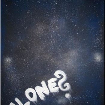 Malerei mit dem Titel "ALONE?" von Homa, Original-Kunstwerk, Öl