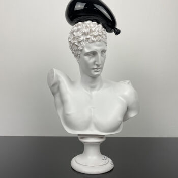 Sculpture intitulée "Hermes splat !" par Santicri, Œuvre d'art originale, Résine