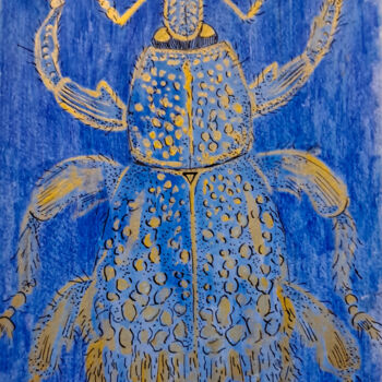 Peinture intitulée "Bug me" par Homely Art, Œuvre d'art originale, Crayon
