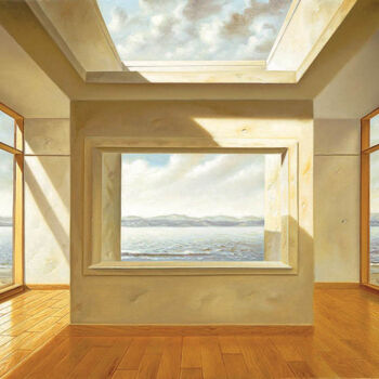 Malerei mit dem Titel "Panoramique" von Homero Aguilar, Original-Kunstwerk, Digitaldruck