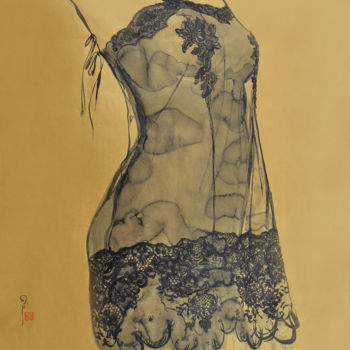 Peinture intitulée "Emmanuelle" par Hong Wai, Œuvre d'art originale