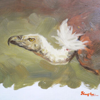 Картина под названием "OIL PAINTING  Vultu…" - Hongtao Huang, Подлинное произведение искусства, Масло