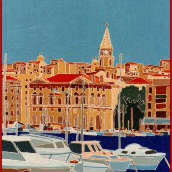 Painting titled "Mairie de Marseille" by Vincent Honnore, Original Artwork