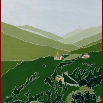 Painting titled "Vallée d' Alesani" by Vincent Honnore, Original Artwork