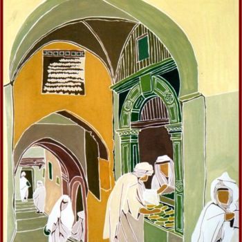 Pintura titulada "Ruelle à Alger" por Vincent Honnore, Obra de arte original