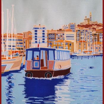 Painting titled "Ferry bort" by Vincent Honnore, Original Artwork