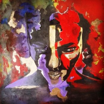 Painting titled "minds" by Razieh Aghabeig, Original Artwork