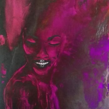 Painting titled "smile" by Razieh Aghabeig, Original Artwork, Acrylic