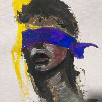 Картина под названием "Blindfolded" - Horace Phoij, Подлинное произведение искусства, Акрил