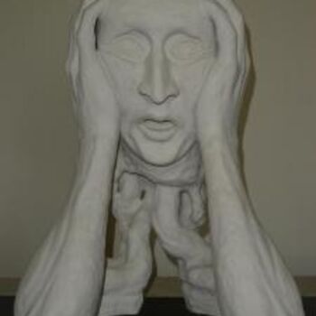 Sculpture titled "Memory roots" by Horatiu Bob, Original Artwork, Ceramics