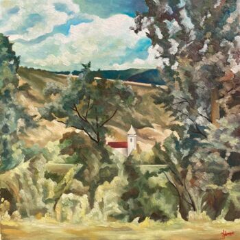 Malerei mit dem Titel "Countryside" von Horia Solomon, Original-Kunstwerk, Öl