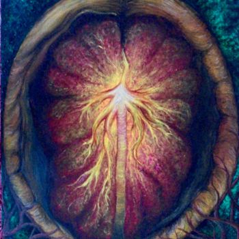 Pintura intitulada "Nature’s breath" por Lina Haas, Obras de arte originais, Acrílico