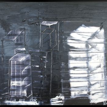 Painting titled "Soulages" by Hortala, Original Artwork, Oil