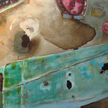 Malerei mit dem Titel "Ping Pong" von Hortense Garand Vernaison, Original-Kunstwerk, Öl