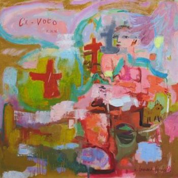 Peinture intitulée "Ex voto - 11 mai 20…" par Hortense Garand Vernaison, Œuvre d'art originale