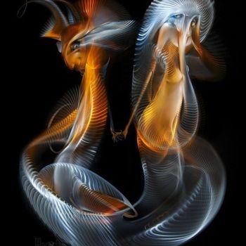 Photography titled "For ever" by Horyma, Original Artwork, Light Painting