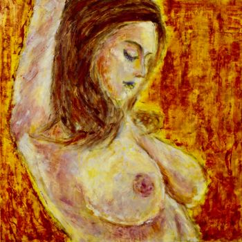 Painting titled "femalenude2.jpg" by Ryo Hoshi, Original Artwork, Oil