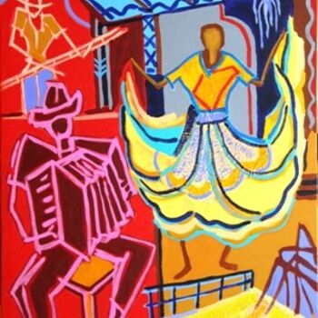 Painting titled "SEGA DANCE- ACCORDE…" by Said Aniff Hossanee, Original Artwork