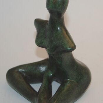 Sculpture titled "LOTUS" by Xavier Houdayer, Original Artwork, Bronze