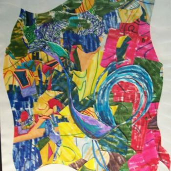 数字艺术 标题为“abstract jungle bird” 由Michael Houston, 原创艺术品