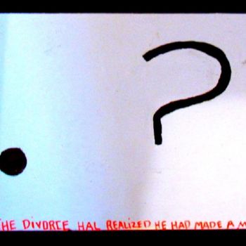Ζωγραφική με τίτλο "Punctuation Post Di…" από Howard Meehan Meehan, Αυθεντικά έργα τέχνης, Ακρυλικό