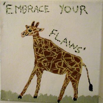 绘画 标题为“Embrace Your Flaws…” 由Howard Meehan Meehan, 原创艺术品, 丙烯