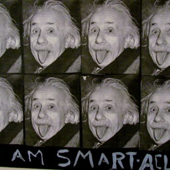 Peinture intitulée "I Am Smart-Acus" par Howard Meehan Meehan, Œuvre d'art originale, Autre