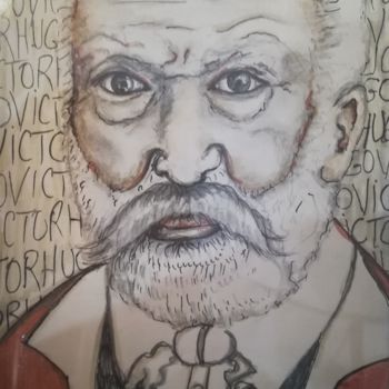 "Victor hugo" başlıklı Resim Jen Simba Ka J. S. K tarafından, Orijinal sanat, Mürekkep