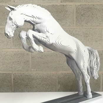 Skulptur mit dem Titel "horsaraS" von Hoze, Original-Kunstwerk, Aluminium
