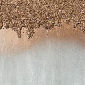Картина под названием "Rose Gold" - Heather Prall, Подлинное произведение искусства, Акрил Установлен на Деревянная рама для…