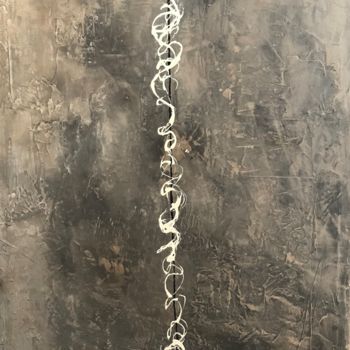 Malerei mit dem Titel "Rustic Edge" von Heather Prall, Original-Kunstwerk, Acryl