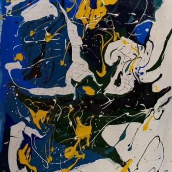 Peinture intitulée "Drachen" par H. Pessoto, Œuvre d'art originale, Acrylique