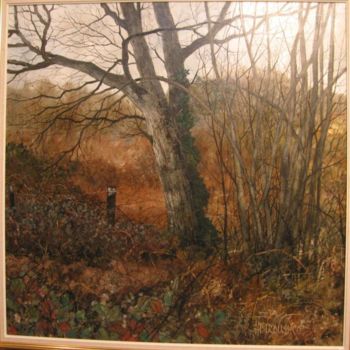 Peinture intitulée "L'arbre du creux ro…" par Henry-Pierre Troussicot, Œuvre d'art originale