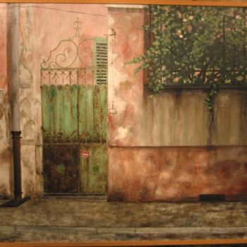 Peinture intitulée "Le petit portail" par Henry-Pierre Troussicot, Œuvre d'art originale