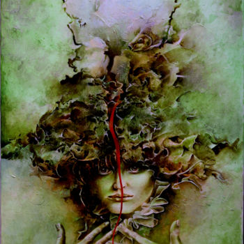 Painting titled "zakazana-zahrada.jpg" by Milano H, Original Artwork, Oil