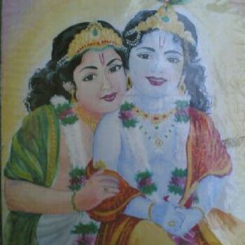 Картина под названием "krishnan balram fab…" - Gunaroopam Raja, Подлинное произведение искусства