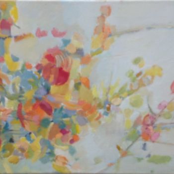 Painting titled "Vive le printemps" by Hélène Spieldenner, Original Artwork, Oil