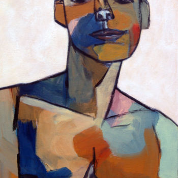 Peinture intitulée "L'homme de couleur" par Cédric Marachian, Œuvre d'art originale, Acrylique