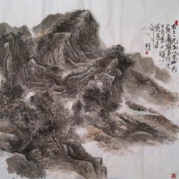 "山居" başlıklı Tablo 黄 石 tarafından, Orijinal sanat