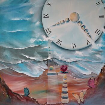 Peinture intitulée "le passage du temps" par Hubert De Guyon, Œuvre d'art originale, Huile