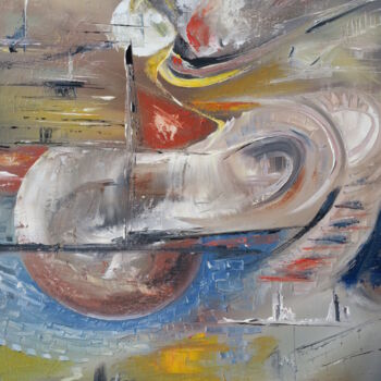 Картина под названием "abstraction" - Hubert De Guyon, Подлинное произведение искусства, Масло