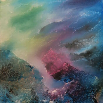 Peinture intitulée "entre terre et mer" par Hubert De Guyon, Œuvre d'art originale, Huile
