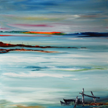Картина под названием "horizon-60x60.jpg" - Hubert, Подлинное произведение искусства, Масло