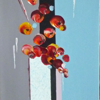 「Composition florale」というタイトルの絵画 Hubertによって, オリジナルのアートワーク, オイル
