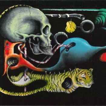 Painting titled "Bad Dream" by Eric Hudgins, Original Artwork